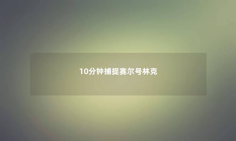 10分钟捕捉赛尔号林克