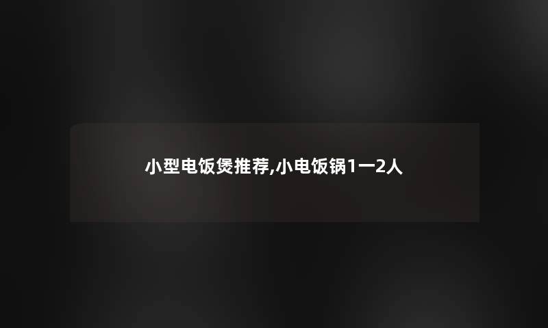 小型电饭煲推荐,小电饭锅1一2人